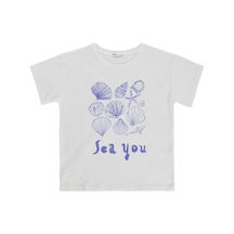 Civil Girls See You Baskılı 10-13 Yaş Tişört - Kırık Beyaz