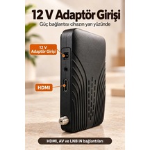 Ers Uzaktan Kumandalı Siyah Gövdeli Hd Uydu Alıcısı