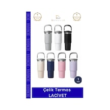 Termos Paslanmaz Vakumlu Sızdırmaz Mat Isı Yalıtımlı Dayanıklı Şık Ergonomik Çelik Termos Çok Renkli 96353052