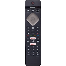 HUAYU KL Philips Uyumlu AMBILIGHT NETFLIX-RAKUTEN TV TUŞLU 43PUS6504/62 LED TV KUMANDASI
