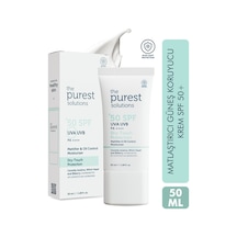 The Purest Solution Yağlı Ciltler İçin Mat Bitişli Güneş Kremi SPF50+ 50 ML