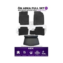 Hyundai Accent Era 5d Karbon Paspas Takımı +3d Pvc Bagaj Havuzu S