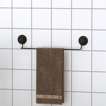 Vakumlu Krom Kaplama Banyo Tuvalet Havlu Askısı Siyah Çok Renkli