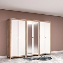 Midyum 6 Kapılı Gardrop Suntalam Siyah
