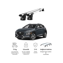 Trio-ıı Hyundai Kona 2017 Ve Sonrası Kilitli Ara Atkı 120cm Port Bagaj Tavan Barı