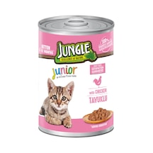 Jungle 400 Gr Konserve Kedi Maması Yavru Tavuklu Jngky-012 16'li Paket