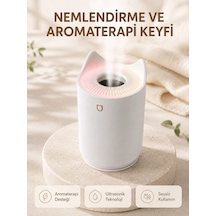 Aroma Difüzör Hava Nemlendirici Sessiz Çalışma Led Gece Lambası Çok Renkli