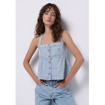 Colin's Colins Regular Fit Kadın Mavi Gömlek Cl1074986 Q1.v1 Dn44350 Denim