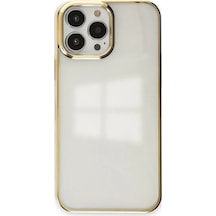 Newface Apple İphone 13 Pro Max Kılıf Element Silikon - Gold