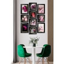 10 Parçalı Çerçeve Görünümlü Mdf Tablo Seti Flm016 Çok Renkli - 713606040 Çok Renkli