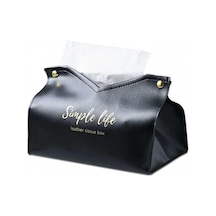 Deri Doku Tutucu Ev Peçete Saklama Kutusu Su Geçirmez Toz Doku Kutusu Mutfak Ofis Doku Kutuları Oturma Odası Dekorasyon