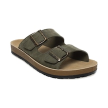 Muya 31330m Allen Çift Bant Haki Erkek Terlik Haki