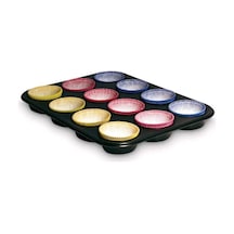 Guardini Gardenia Kağıtlı 12'li Muffin Kalıbı 27x36 Cm Siyah