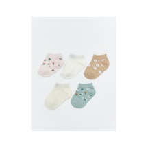 Lc Waikiki Alıta Cıty Farkıyla Lcw Baby Yeşil Kız Bebek Patik Çorap 5'li Paket Yesil - 923930781 Yesil