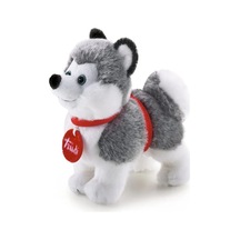Sevimli Peluş Husky 15 Cm Boyutunda Oyuncak Çok Renkli
