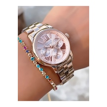 Ferrucci Fc58515 Fonksiyonları Aktif Roma Rakamlı Çelik Kadın Kol Saati+bileklik Hediyeli Rose Gold