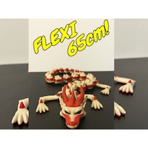 Flexi Ejderha 65 Cm - 3d Yazıcı Hareketli Dev Ejderha Figürü - Articulated Dragon