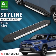 S-dizayn Toyota Rav 4 5 Skyline Aluminyum Yan Basamak 173 Cm 2018 Üzeri A+ Kalite