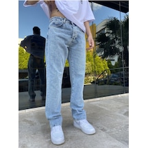 Açık Mavi Baggy Jean-Erkek Açık Mavi