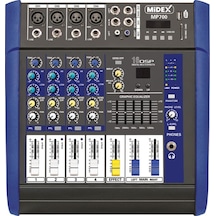 Midex MP-700 Amfili Power Mikser 2x350 WATT 4 Kanal Dsp Efekt EQ