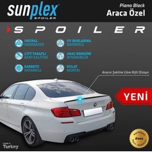 Bmw F10 Spoiler Anatomik Parlak Siyah Pleksi