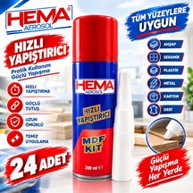 24'lü Hema Hızlı Yapıştırıcı Mdf Kıt 200 Ml