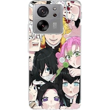 Xiaomi Mi 13t - 13t Pro Uyumlu Demon Slayer Manga Baskılı Silikon Kılıf Renkli
