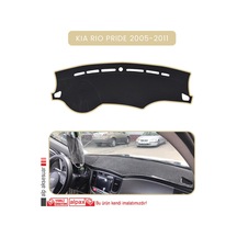 Kia Rio Pride 2005-2011torpido Koruma Halısı Bej Kenar