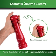 Kiwi Kspg-4810 Otomatik Tuz&amp Baharat Değirmeni Kırmızı Çok Renkli