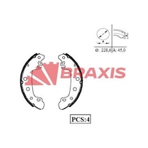 Braxis Ac0018 Arka Fren Pabuçlu Balata Transit 85-90 86vb2200ba