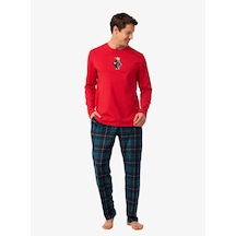 Blackspade Erkek Polar Pijama Takımı 40979 - Kırmızı