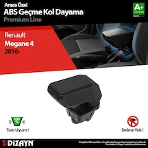 S-Dizayn Renault Megane 4 Kol Dayama Kolçak Geçmeli ABS Siyah 201
