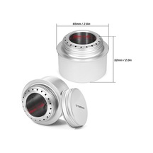 Ebitda Tomshoo Mini Alüminyum Kamp Ocak Kapaklı Açık Hava Gümüş