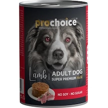 Pro Choice Kuzu Etli Sekersiz Ezme Yetiskin Köpek Konservesi 400gr 24 Adet