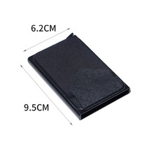 Linjinxu Lycra Kumaşlı Pop Up Metal Kart Tutucu Rfıd Alüminyum Alaşımlı Kredi Kartı Kutusu Siyah Diğer Diğer