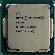 Intel Pentium Gold G5400 3.7 GHz LGA1151 4 MB Cache 54 W İşlemci Tray Intel Pentium Gold G5400 3.7 GHz LGA1151 4 MB Cache 54 W İşlemci Tray