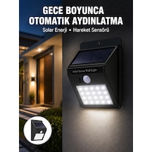 Su Geçirmez 20 Led Solar Aydınlatma Dış Mekan İçin Pır Hareket Sensörü İle Akıllı Işık Yeni Nesil Renkli
