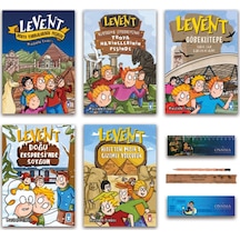 Timaş Çocuk Levent Serisi Set 5 Kitap - Doğu Ekspresinde Soygun - Levent Göbeklitepe - Mısıra Yolculuk