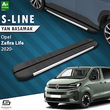 S-dizayn Opel Zafira Life Kısa Şase S-line Aluminyum Yan Basamak 213 Cm 2020 Üzeri A+ Kalite