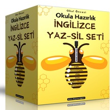 Okul Öncesi Okula Hazırlık İngilizce Yaz-sil Seti 5 Kitap