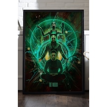 The Matrix Siyah Ahşap Çerçeveli Poster, Dekoratif Film Duvar Tablosu