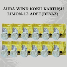 Aura Wind Koku Kartuşu Limon 12 Adet Beyaz