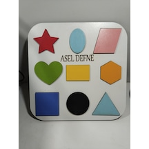Çocuk Gelişimi Şekiller Yap-boz Puzzle Oyun Kaliteli