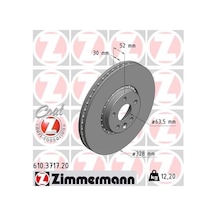 Zimmermann 610.3717.20 Ön Fren Aynası Adet Volvo Xc60 D3 D4 D5 2.4d 2.0t 3.2 T5 T6 2008 2017 Cap328x5 Bjn 31277342