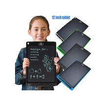 12 İnç Grafik Digital Çocuk Yazı Çizim Tableti Lcd Ekranlı + Tablet Kalemli