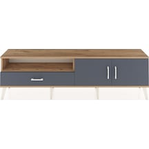 Arges Tv Ünitesi 2 Raflı Tek Çekmeceli 2 Kapaklı 176x30x51 Çam-antrasit/antrasit Antrasıt/antrasıt