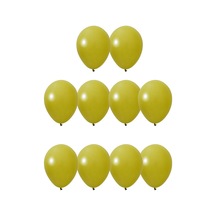 5 İnç Zeytin Yeşili Mini Balon 10 Adet