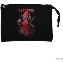 Deadpool Siyah Clutch Astarlı Cüzdan / El Çantası