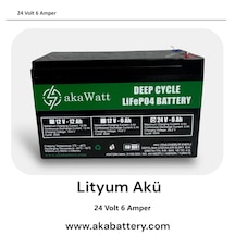 Akawatt Lityum Akü 24v 6ah Lityum Lifepo4 Batarya