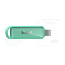 Sandisk Sdıxs0n-256g-gn6nq 256gb Phone Drive With Usb-c-128gb Seafoam Green Flash Bellek